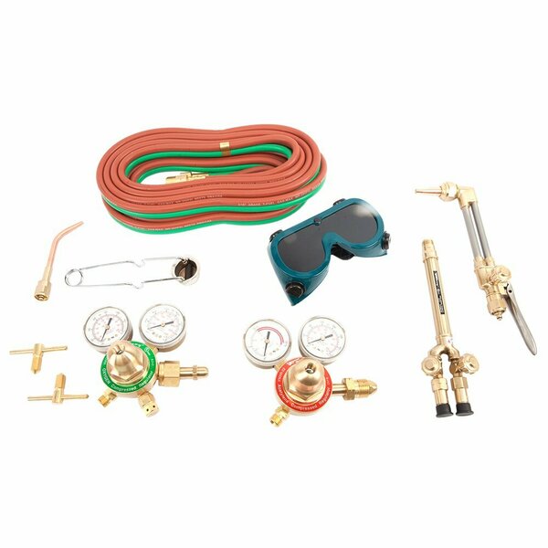 Forney Oxygen-Acetylene Deluxe Kit With Victor style Cutting, Brazing and Welding Tips 1705